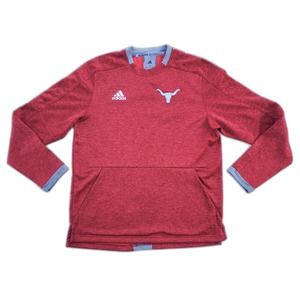 NEW Adidas Men's Medium Texas Longhorns Baseball Red Long Sleeve Shirt Jersey